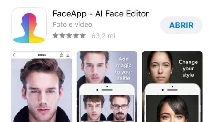 Faceapp o aplicativo de mudança de rosto
